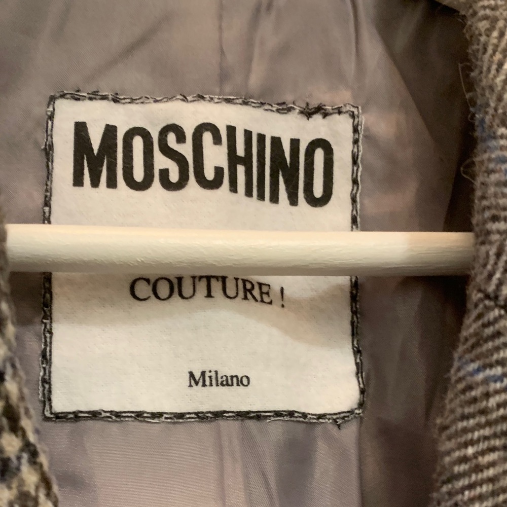 Moschino Couture Women's Brown and Checkered Blazer - Picture 3 of 17